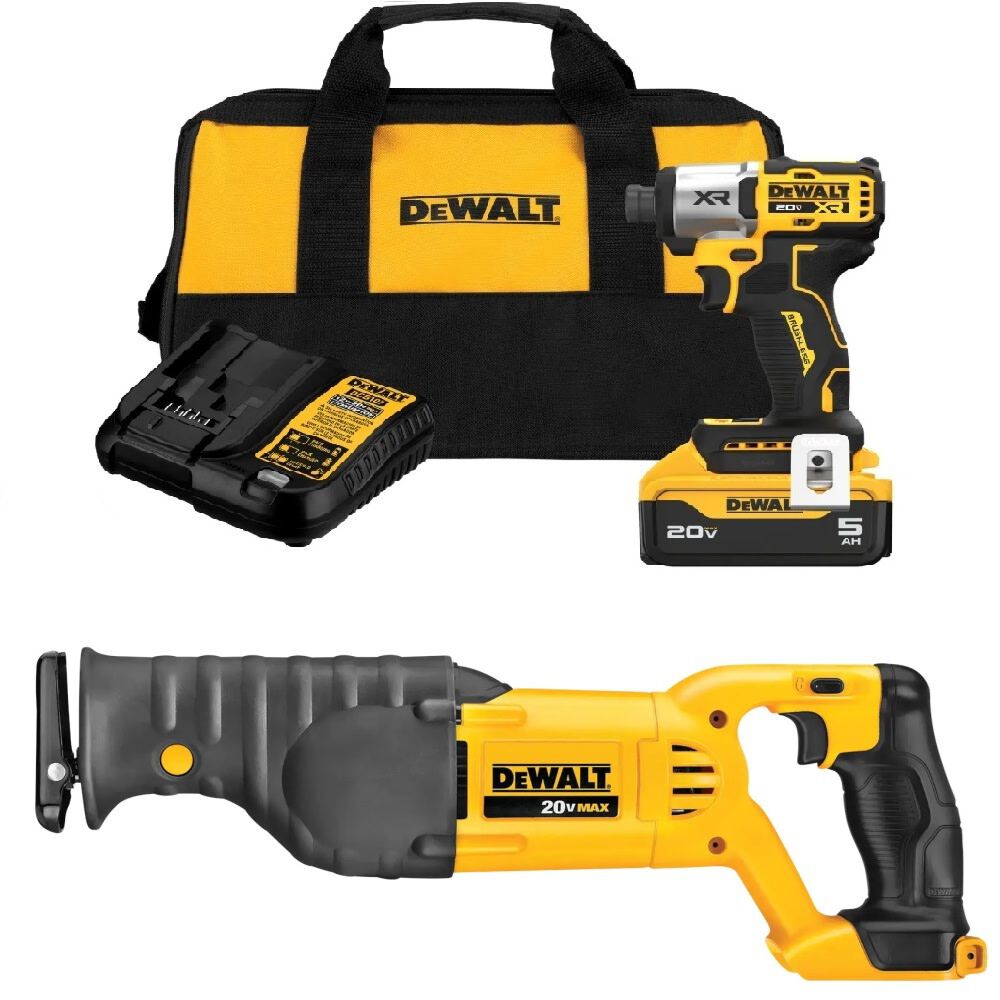 DEWALT 20V Max Impact Driver and Reciprocating Saw Bundle, large image number 1