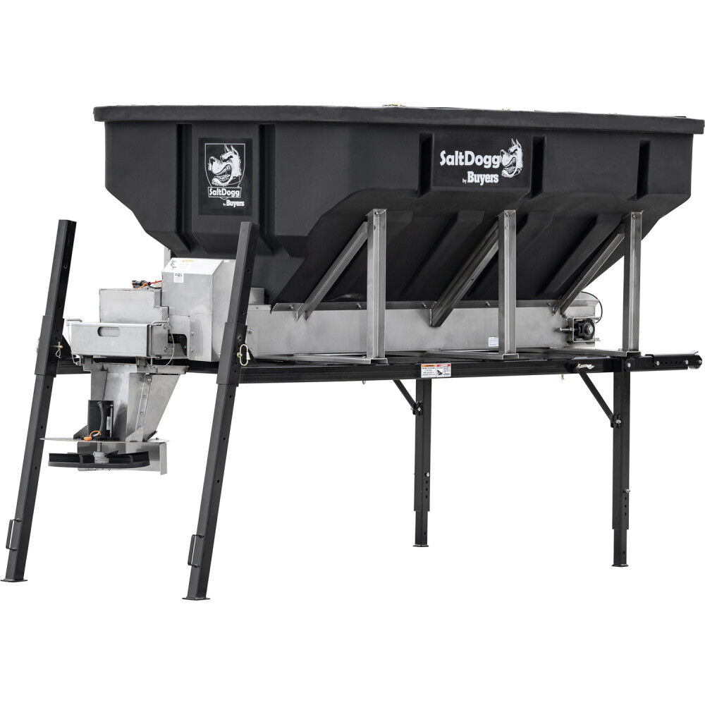 Buyers Products Company 4.0 Cubic Yard Electric Poly Hopper Spreader, Chain – PRO4000CH