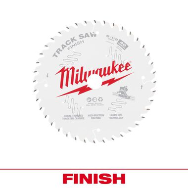 Milwaukee 6 1/2 40T Finish Track Saw Blade