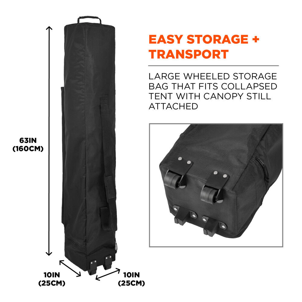 Ergodyne Heavy-Duty Tent Kit with Mesh Windows Hi-Vis Green, large image number 7