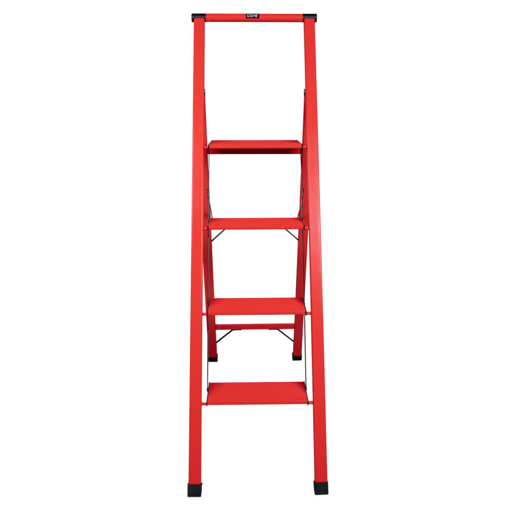 Xtend and Climb Slimline 4-Step White Aluminum Step Stool with Handle, large image number 3