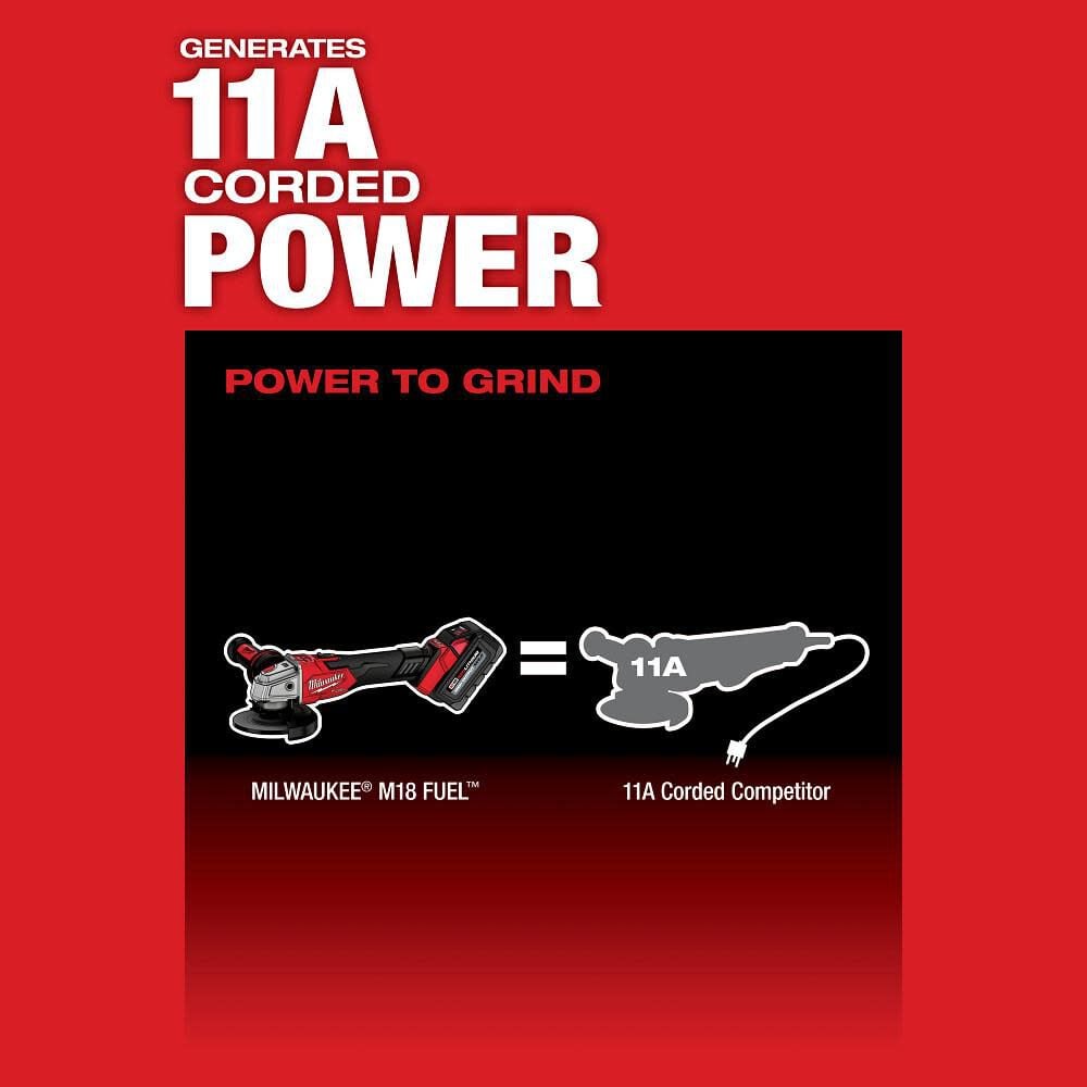 Milwaukee M18 Fuel 4 1 2inch 5inch Braking Grinder Bare Tool 2889 20 - Image 5