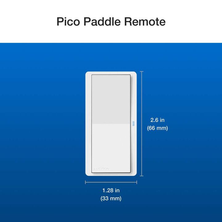 Lutron Pico 120V Gloss White Paddle Remote Wall-Mount Kit, large image number 3