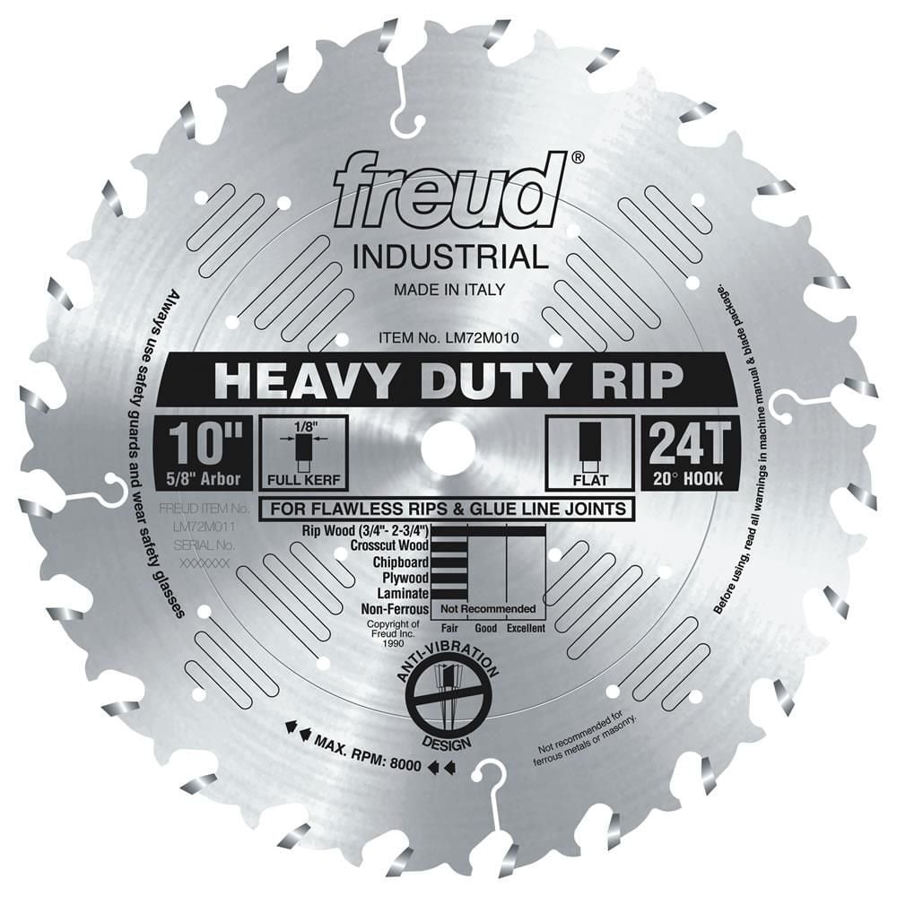 Freud 10in Industrial Rip Blade, large image number 1