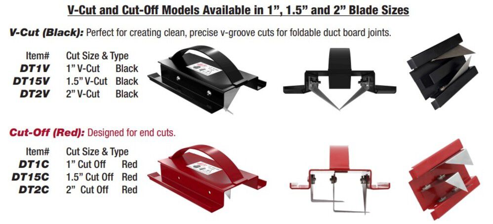 Malco Products Malco 1.5 Inch Cut-Off Duct Board Cutting Tool, Red, large image number 2