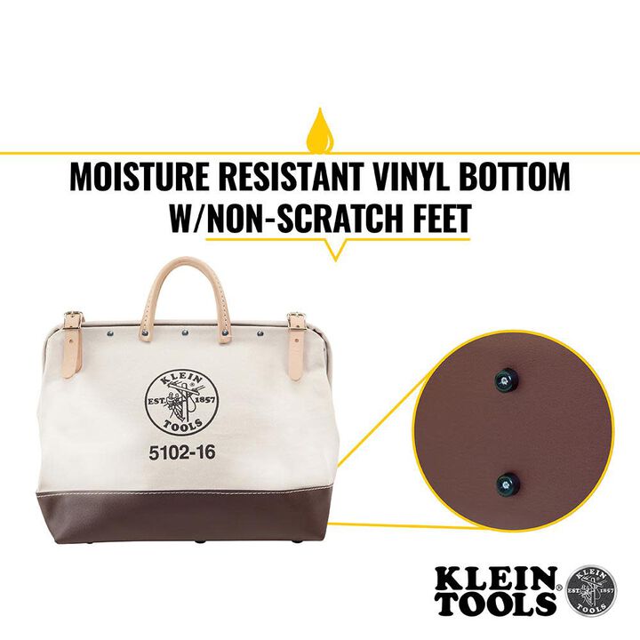 Klein Tools 16in Canvas Tool Bag, large image number 2