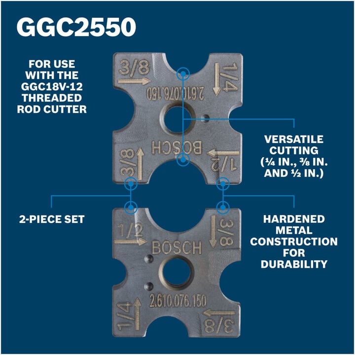 Bosch Threaded Rod Cutter 2 Piece Set, large image number 1