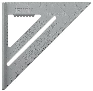 Irwin Aluminum Rafter Square 7 In., large image number 0