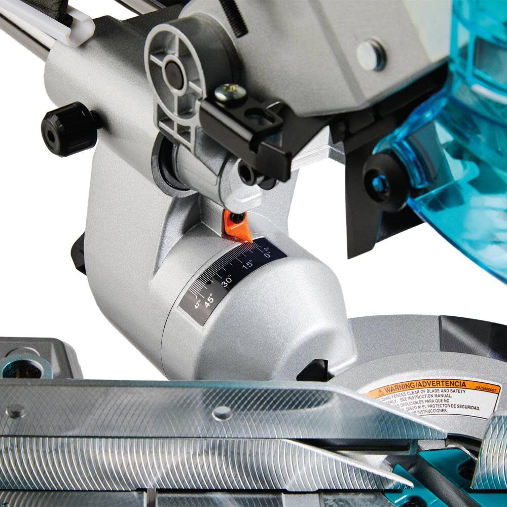 Makita 8-1/2 Inch Slide Compound Miter Saw & Folding Miter Saw Stand Bundle, large image number 9