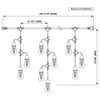 Feit Electric 12 Ft. Length 120V 10 LED Fence String Light White, small image number 3