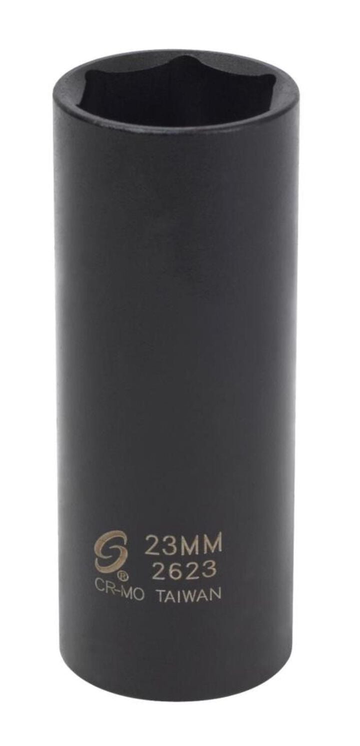 Sunex 1/2 Inch Drive 23mm Extra Thin Wall Deep Impact Socket, large image number 0