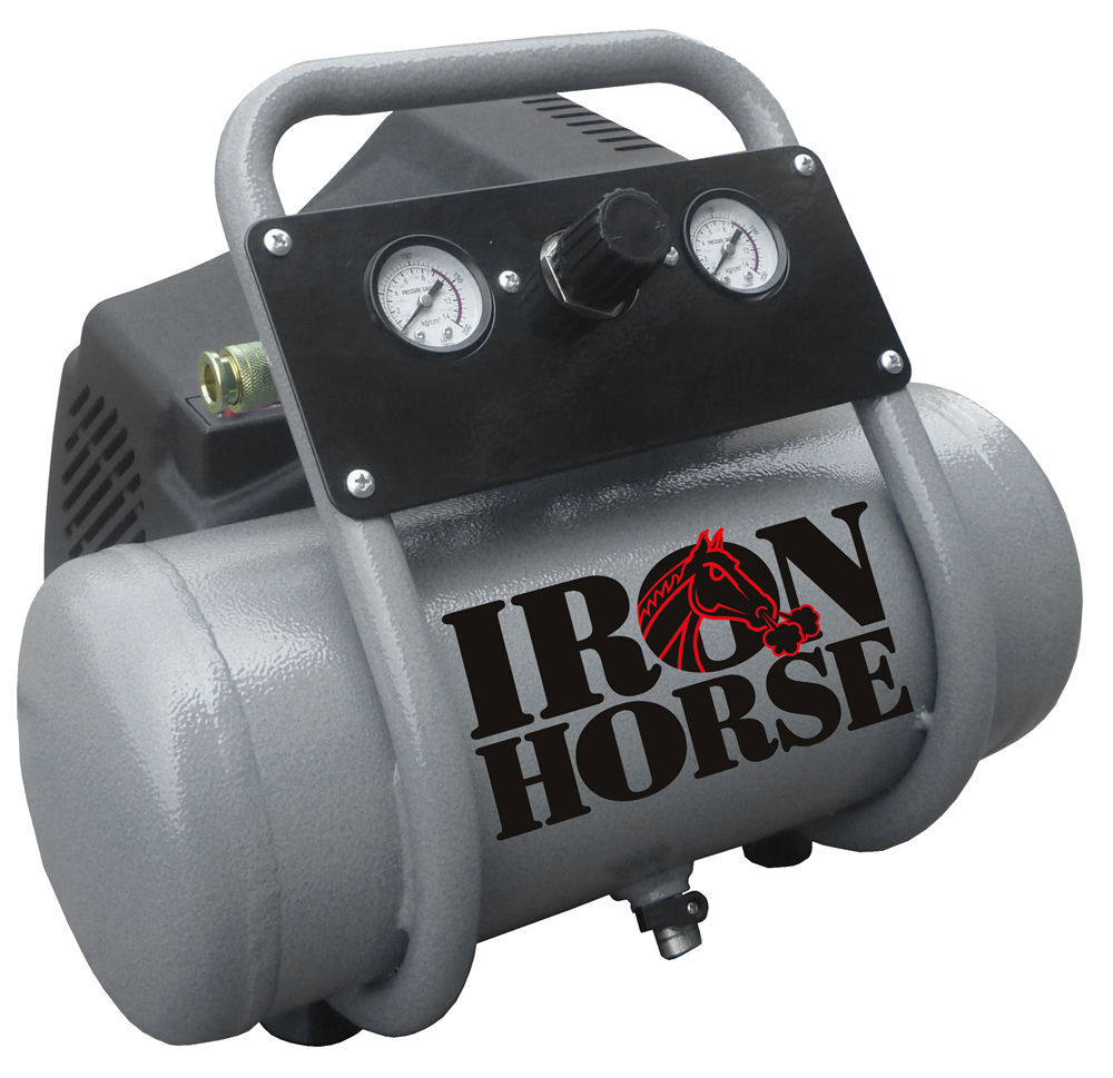 Iron Horse 2 Gallon 1HP Hot Dog Air Compressor with Accessory Kit, large image number 2