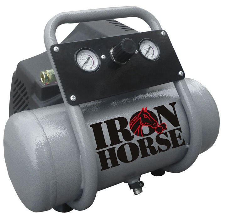 Iron Horse 2 Gallon 1HP Hot Dog Air Compressor with Accessory Kit, large image number 1