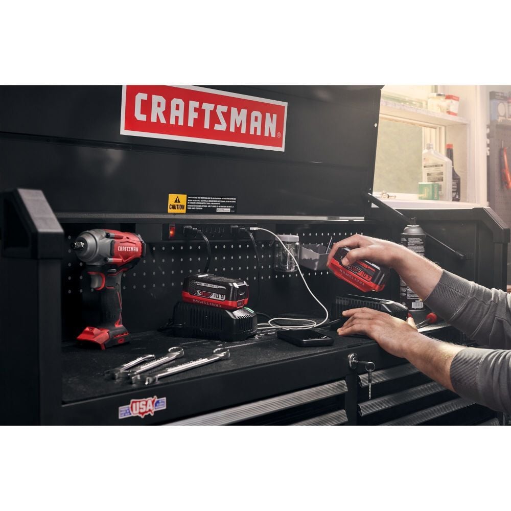 CRAFTSMAN S2000 Series 52 Inch Wide 8-Drawer Tool Chest, Black, large image number 8