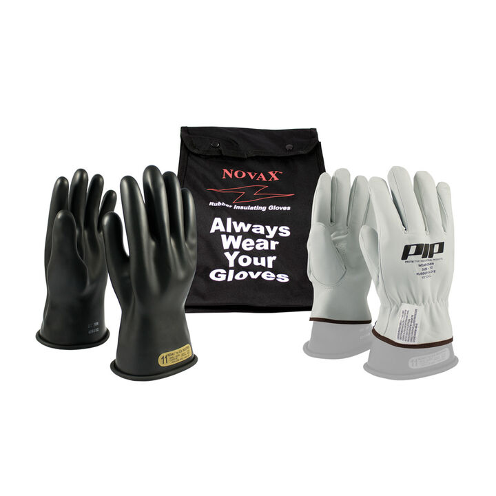 Protective Industrial Products Class 00 Electrical Gloves and Glove Bag Safety Kit Size 12