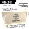 Klein Tools Zipper Canvas Tool Bag Natural, small image number 2
