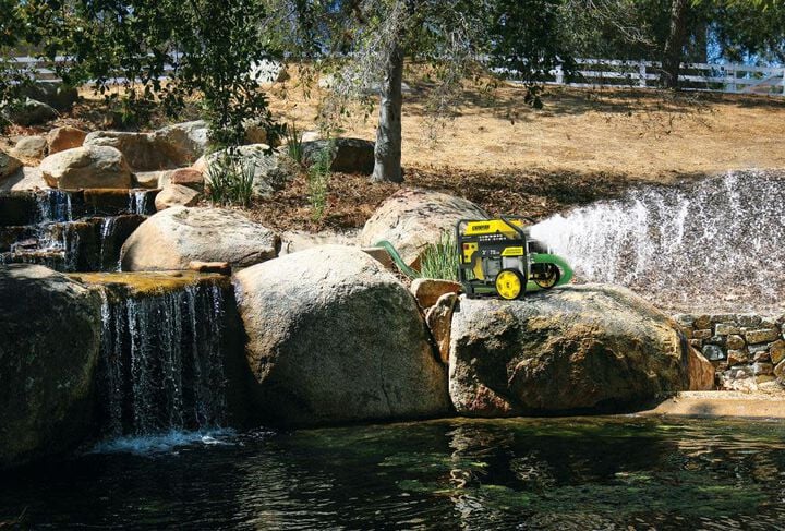 Champion Power Equipment 3-Inch Gas-Powered Semi-Trash Water Transfer Pump with Hose and Wheel Kit, large image number 10
