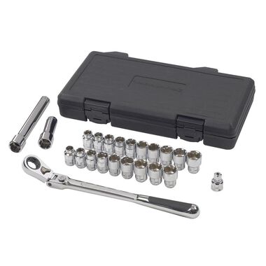 GEARWRENCH 23Pc Pass-Thru 3/8 Drive SAE and MM Set