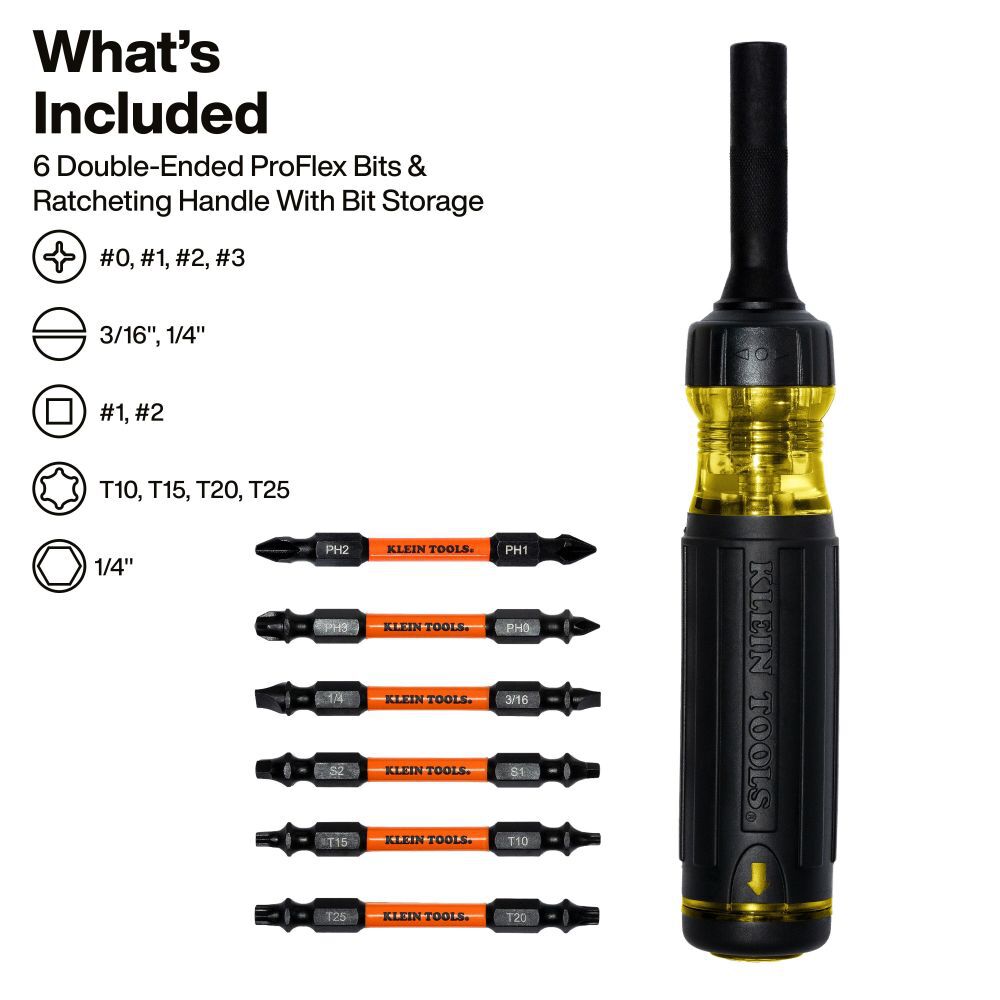 Klein Tools 13-in-1 Ratcheting Impact Driver, large image number 2