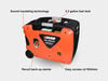 Echo 3,600 Watt Gas Powered 49-State Portable Inverter Generator, small image number 4