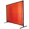 Black Stallion 6' x 6' Orange HD Welding Screen & Frame, small image number 1