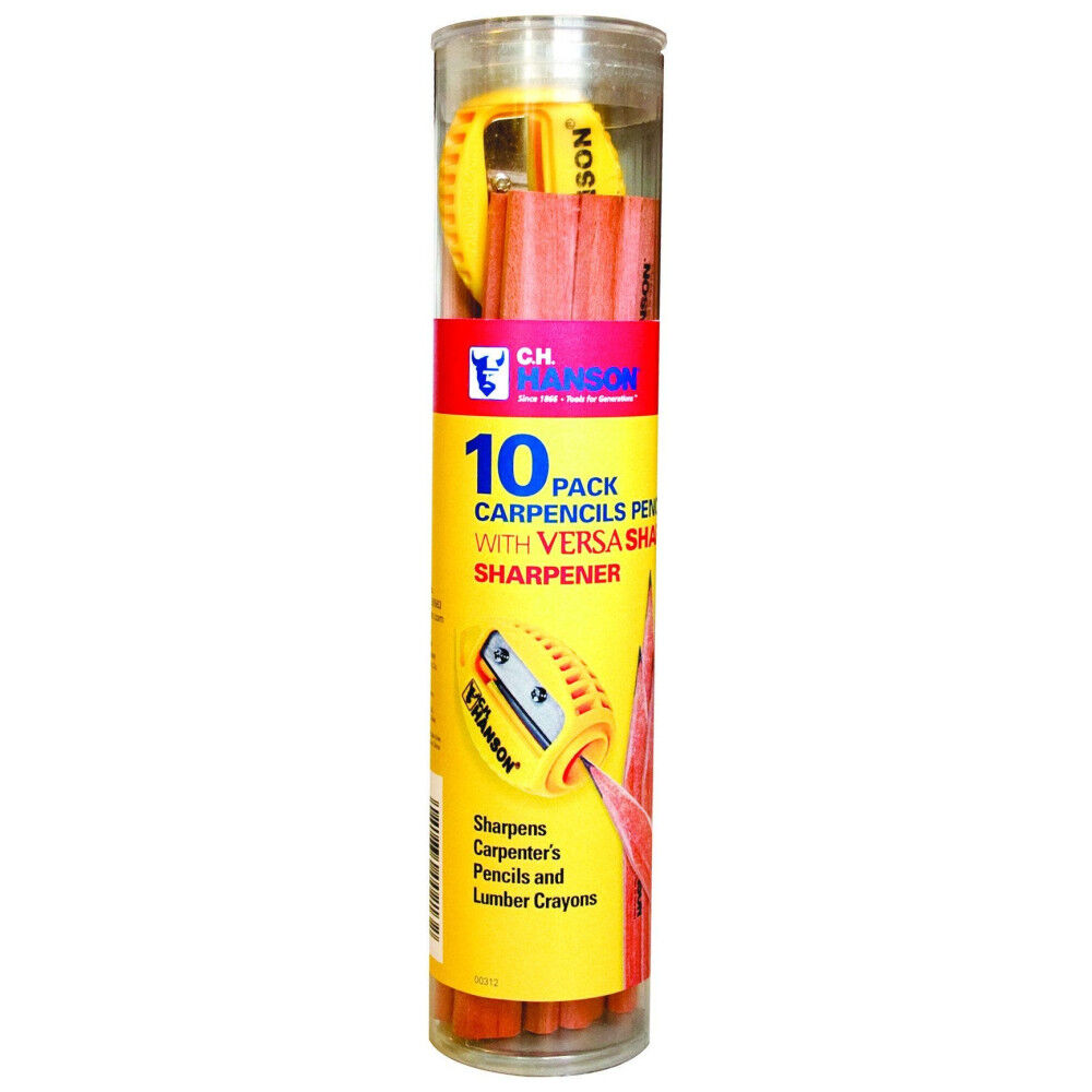 hanson C H Hanson 10pk Medium Lead Carpenter Pencil with VersaSharp