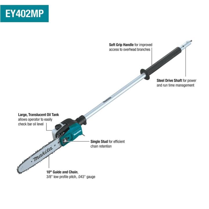 Makita 10in Pole Saw Couple Shaft Attachment, large image number 13