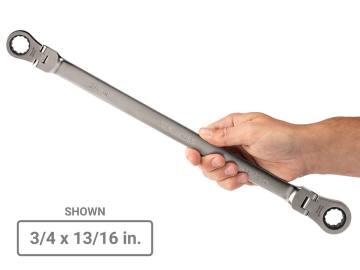 Tekton Flex Head Ratcheting Box End Wrench Set, 6 Piece (1/4-13/16 Inch), large image number 5