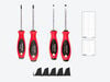 Tekton Phillips and Slotted Screwdriver Set with Organizer #1-#2, 3/16-1/4 Inch, 4 Pieces, small image number 2
