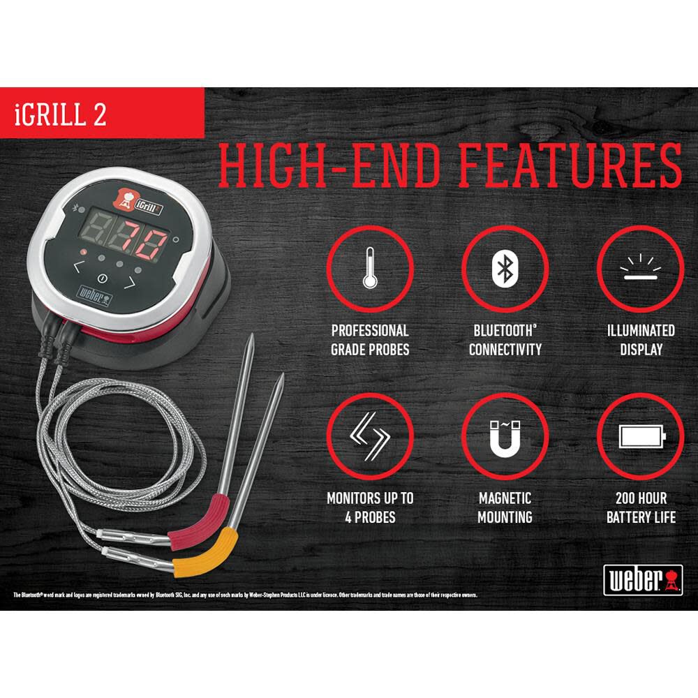 Weber igrill online 2 thermometer