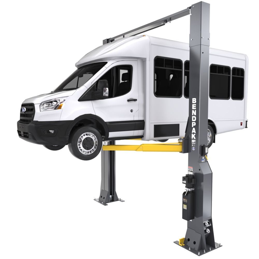 Bendpak 16AP-192 16000 Lbs High-Rise Clearfloor Two-Post Car Lift, large image number 1