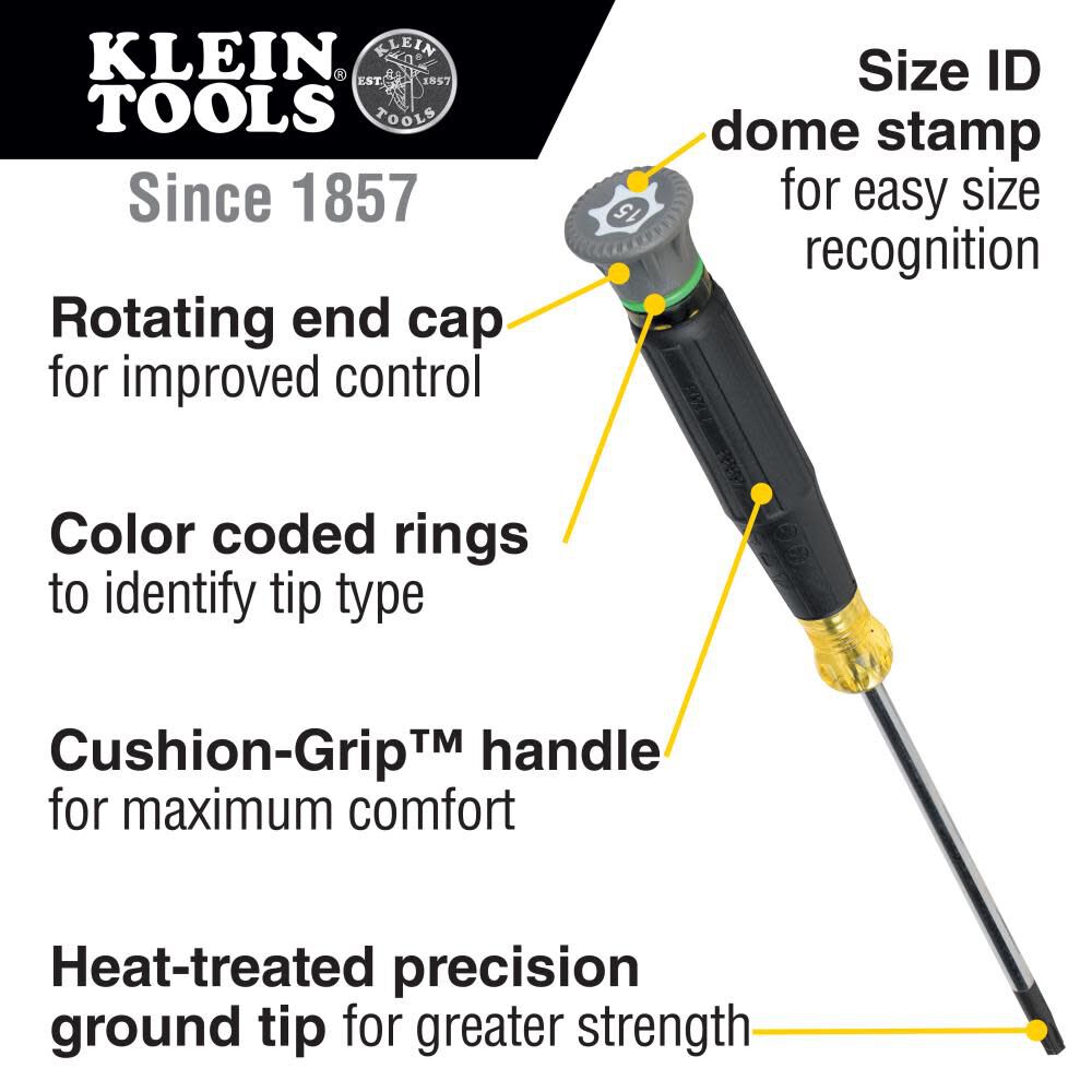 Klein Tools Precision Screwdriver Set 8pc, large image number 2
