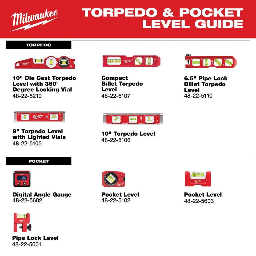 Milwaukee 10 Inch Torpedo Level, large image number 6