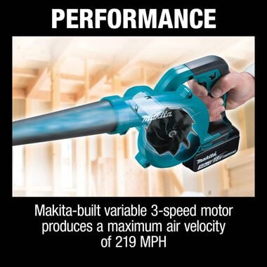 Makita 18V LXT Lithium-Ion Cordless Blower Kit (5.0Ah), large image number 8