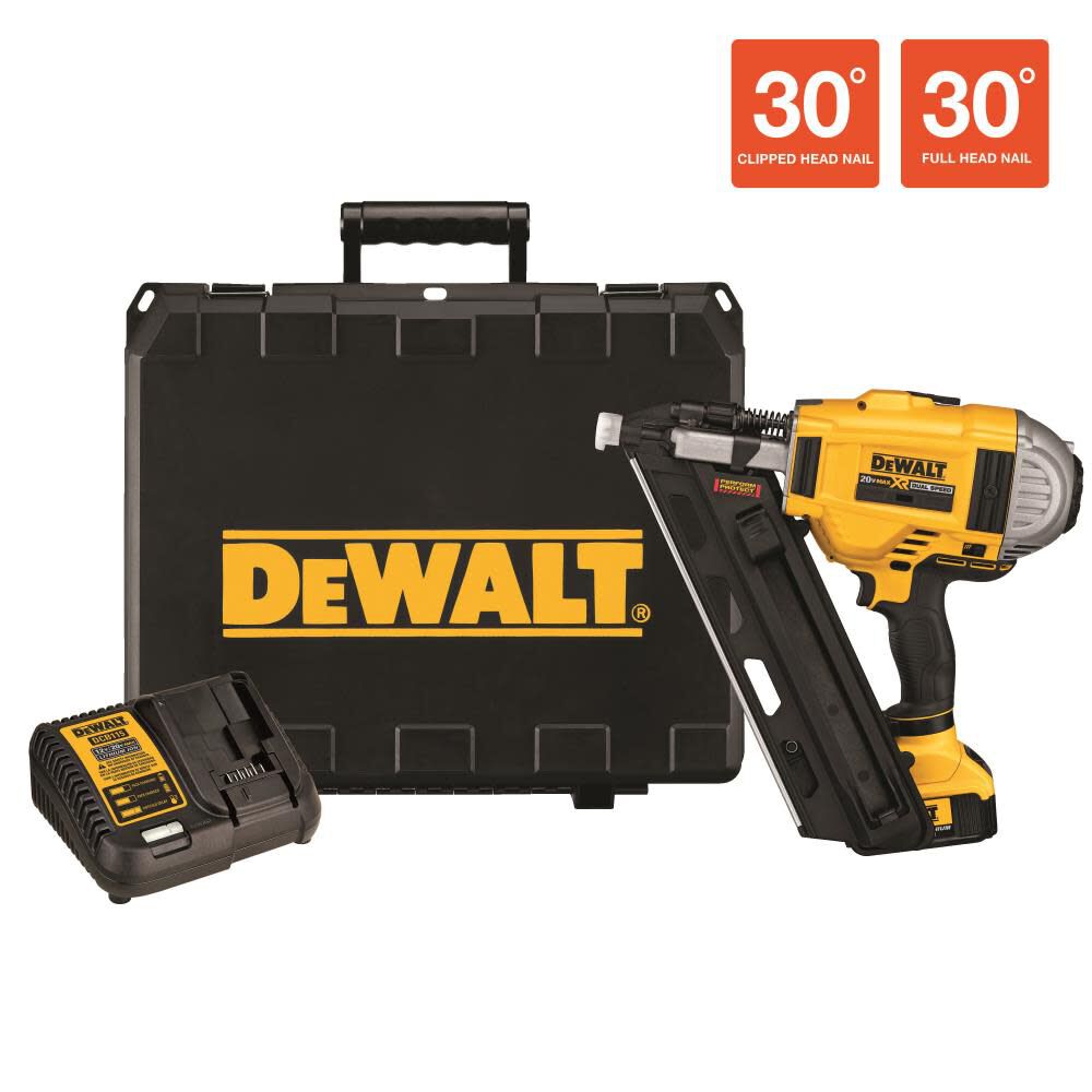 Buy DeWalt 20V MAX Cordless Angled Finish Nailer Kit