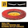 DEWALT 4 1/2in X 5/8in 11 40G T27 XP Ceramic Trim Flap Disc, small image number 3