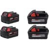 Milwaukee M18 REDLITHIUM XC 18V 5Ah/6Ah Lithium Ion Power Tool Battery Pack with Fuel Indicator (2 Pack), small image number 1