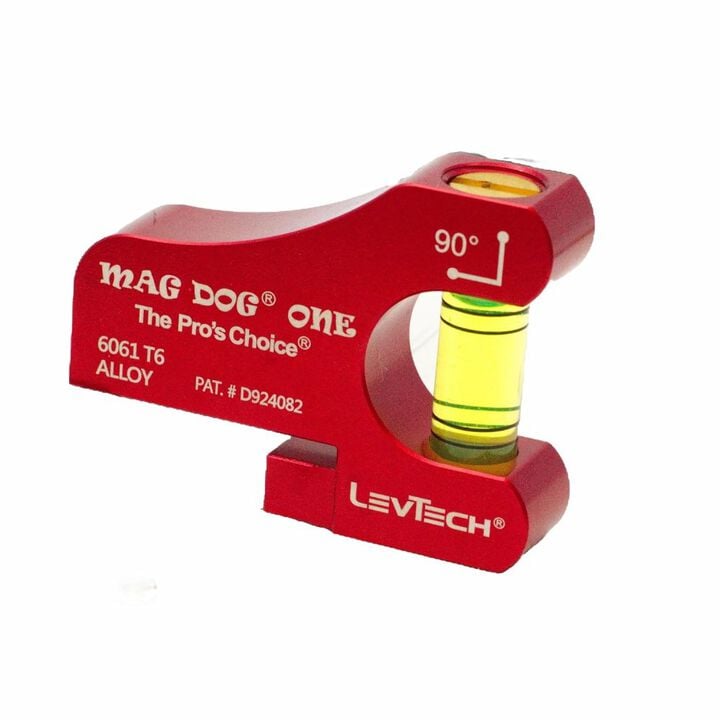 LevTech Mag Dog Red Electrician's One Conduit Level