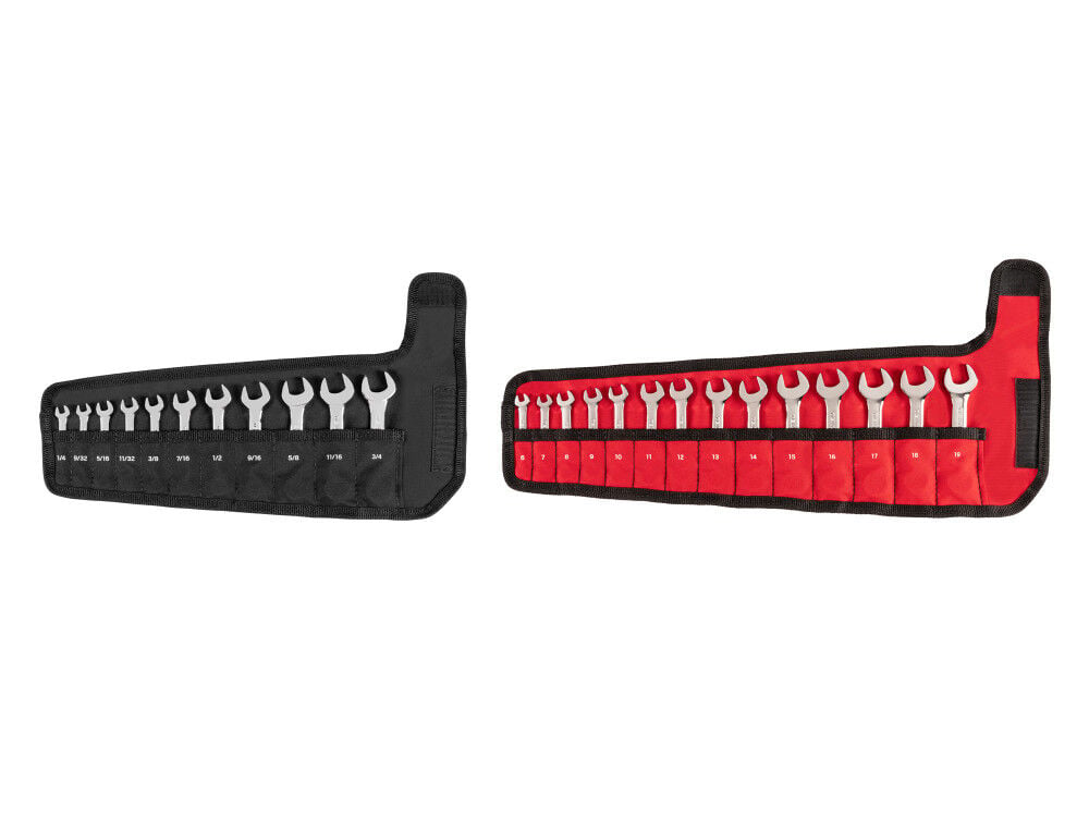 Tekton Stubby Combination Wrench Set, (1/4-3/4 Inch, 6-19 mm), large image number 1
