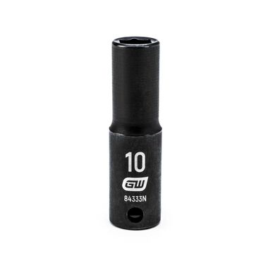 GEARWRENCH 3/8in Drive 6 Point Deep Impact Metric Socket 10mm