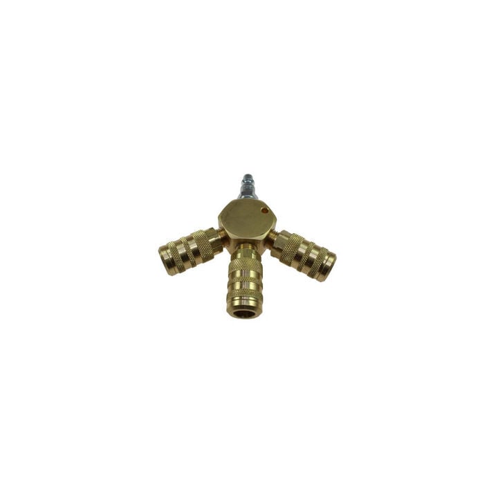 Coilhose 1/4 In. 3 Port Flat Hex Manifold Assembly