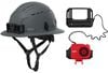 Milwaukee BOLT Gray Full Brim Vented Safety Helmet Type 2 Class C & Cooling Fan Bundle, small image number 1