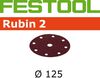 Festool Rubin 2 P60 Grit Abrasives for ETS 125 / RO 125 Sanders Pack Of 10, small