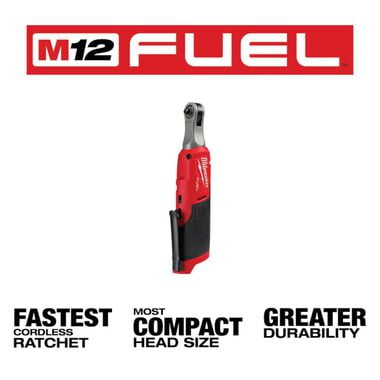 Milwaukee M12 FUEL 1/4inch High Speed Ratchet (Bare Tool), large image number 1