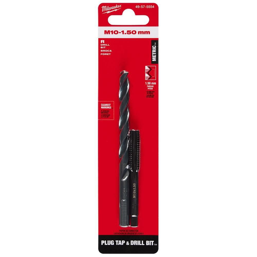 Milwaukee M10-1.50 mm Straight Flute Plug Tap & R Drill Bit, large image number 11