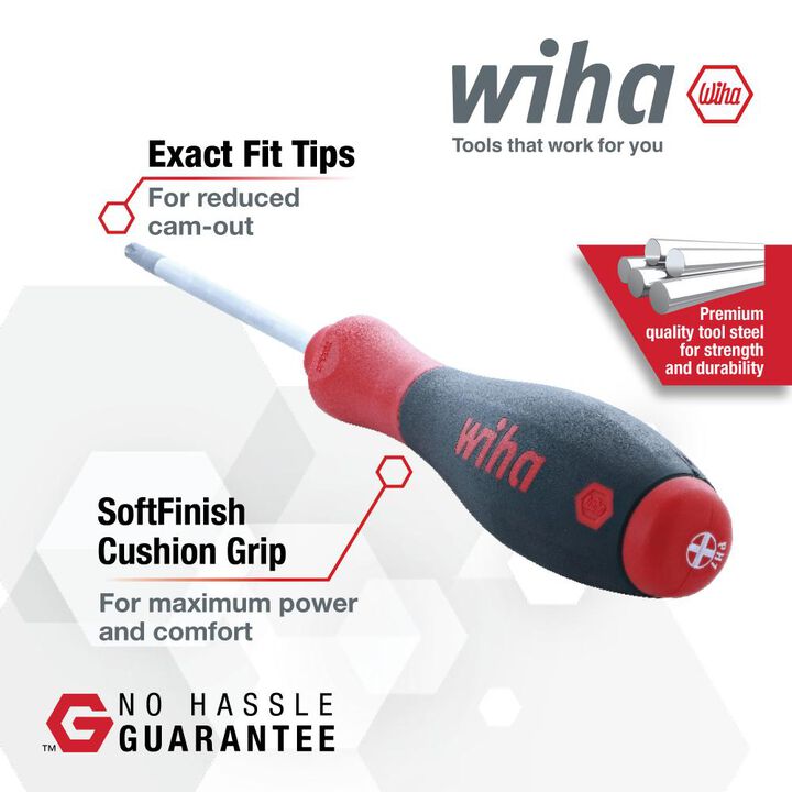Wiha SoftFinish Slotted & Phillips Screwdriver Set 12 Piece, large image number 1