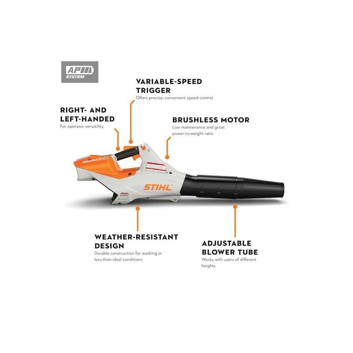 Stihl BGA 86 459 CFM 36V Battery-Powered Handheld Leaf Blower Kit, large image number 1
