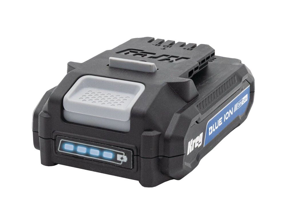 Kreg Promotional Blue Ion 20V 2.0 Ah Lithium Ion Battery Pack with Fuel Indicator, large image number 1