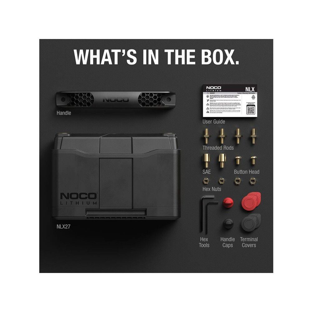 Noco 100Ah Group 27 Rechargeable Li-Iron Phosphate (LiFePO4) Battery, large image number 2