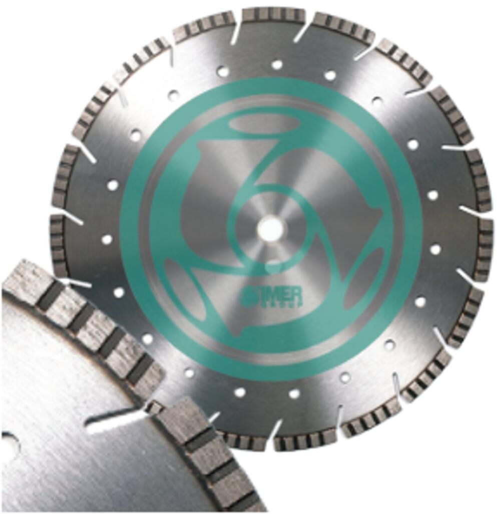 IMER 14 Inch Concrete Turbo Blade with Teardrop Gullets, large image number 1